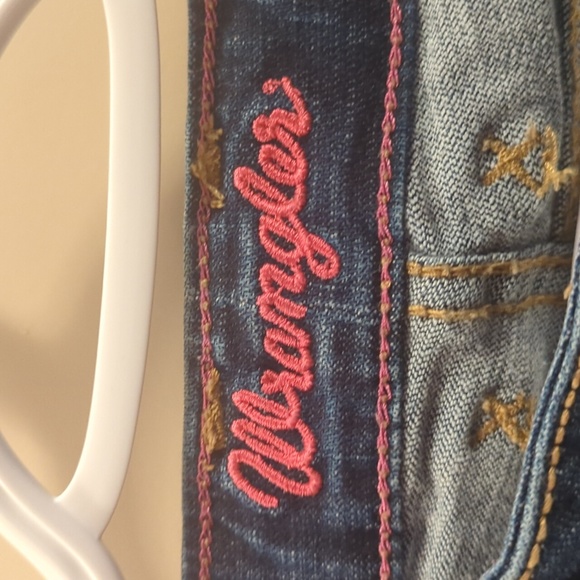 Wrangler Bootcut blue jeans size 3/4 - Picture 2 of 6